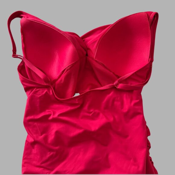SEA LEVEL Australia Cross Front One Piece Swimsuit Red Women's Size 14 - Picture 2 of 6